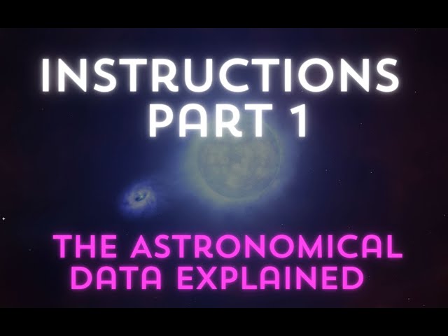 Sonify the Cosmos - The astronomical data explained