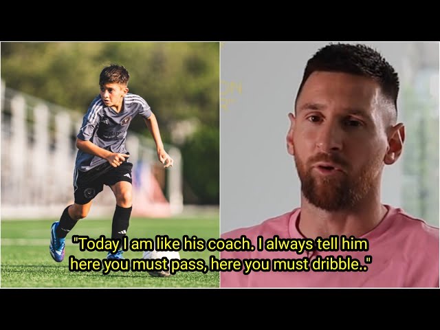 Messi on His Son Thiago: 'I Dream of Seeing Him Play Football - I'm Like His Coach! 🐐🇦🇷