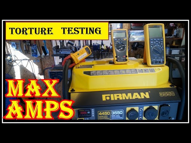 LOAD  TESTING THE FIRMAN PO3501 3550/4550 WATT GENERATOR   -  DON'T TRY THIS AT HOME