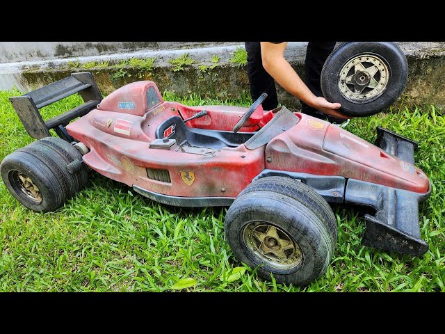 Ferrari F1 Power Wheels - Restoration Abandoned Kids Car