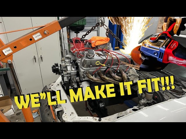 Budget V8 Monster Miata Build - Episode 6 - Engine bay cut /weld / Motor test fit.