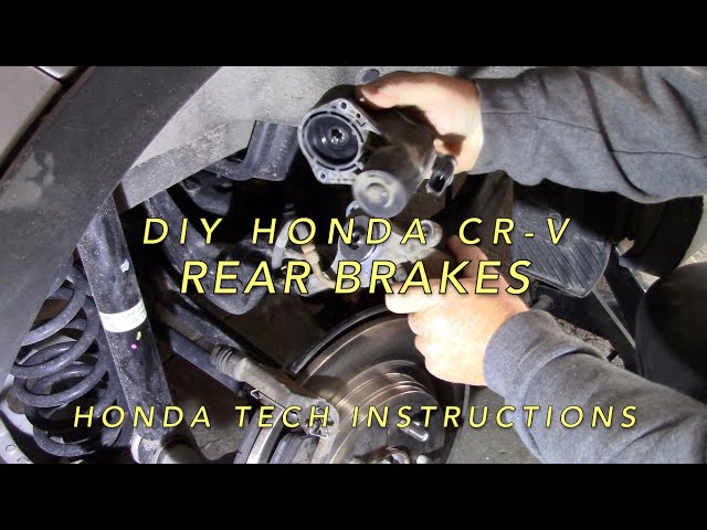 DIY Honda CR-V Rear Brake Replacement Using Honda Tech Instructions 2017 - 2021 Models with EPB