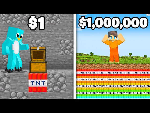 $1 vs $1,000,000 PRANKS in Minecraft (NOOB vs PRO)