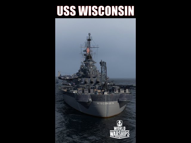 USS Wisconsin Temper Temper #shorts #worldofwarships #warships #navalhistory #ww2