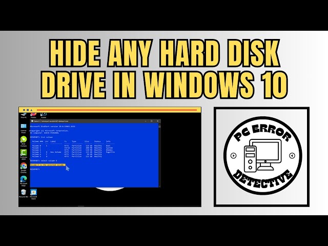 How to Hide Any Hard Disk Drive in Windows 10