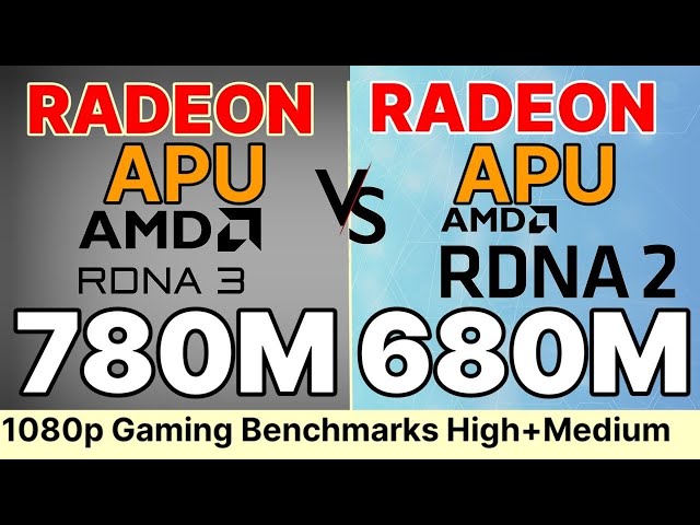 RX 780M VS 680M R7 7840HS VS  R7 7735HS vs I7 13700H IRIS-Xe vs I5 1300H AMD 780M gaming test
