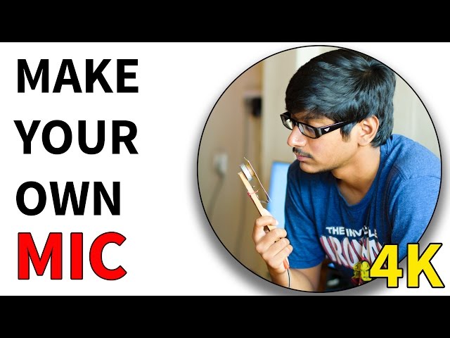 How to make Microphone at Home Using Business Card - Very Easy!