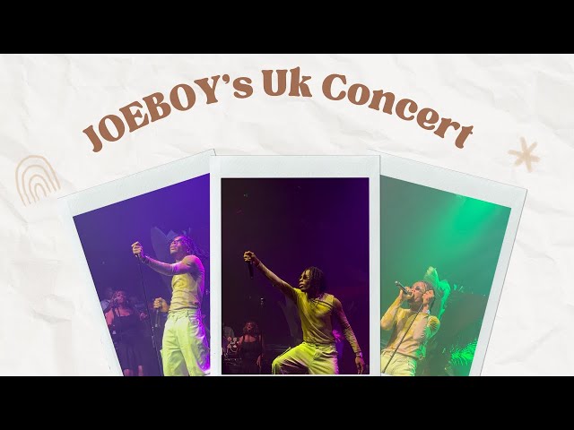 Joeboy's Body and Soul London Concert