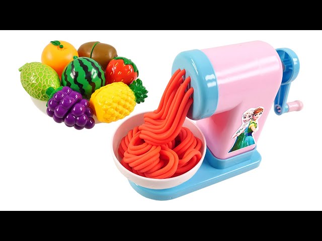 Satisfying Video | How To Make Rainbow Noodle from Fruits Balls Cutting ASMR RainbowToyTocToc