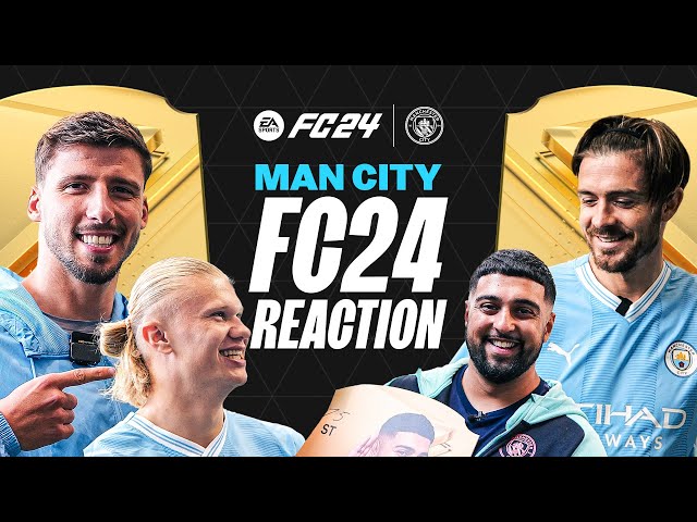 Man City REACT to FC24 Ratings! 🤯 | Haaland, Grealish, Alvarez