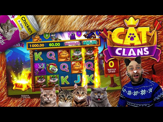 Online Slots: INCREASING BONUS BUYS on Cat Clans!