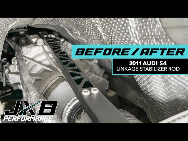 B8/8.5 Audi A4/S4/RS4/RS5 Shifter Play Before/After Installing JXB Linkage Stabilizer Rod Upgrade
