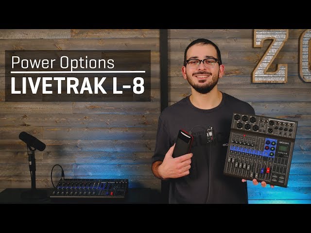 Zoom LiveTrak L-8: Power Options