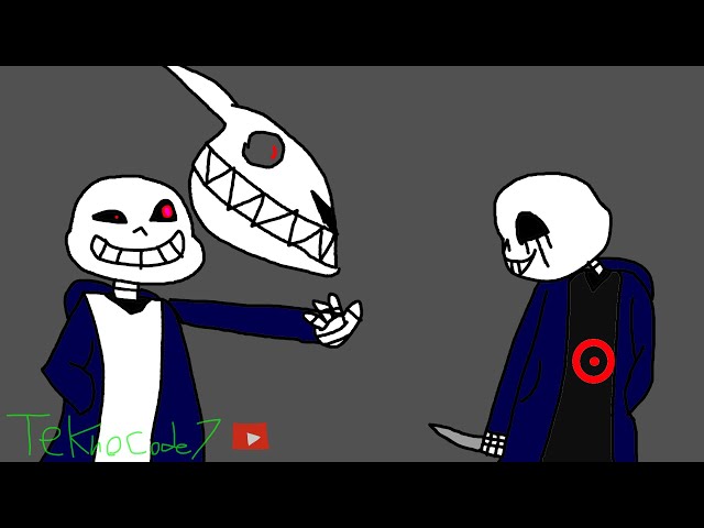 Dusttale Sans vs Killer Sans Short Animation (credits in description)