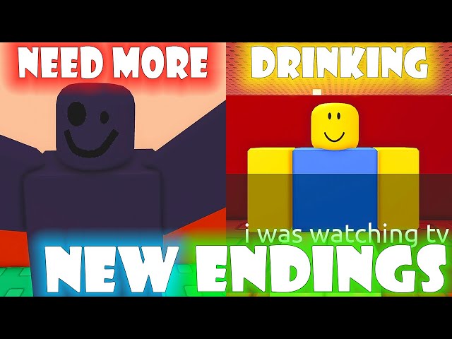 NEED MORE DRINKING *How to get ??? Ending and No Trust Ending* NEW BADGES! Roblox