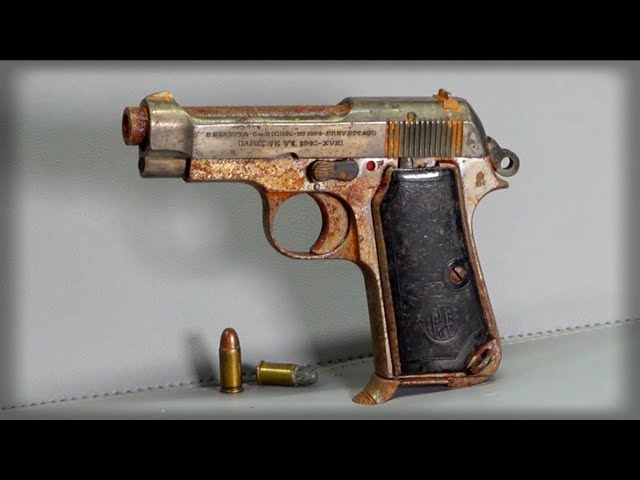 Gun Restoration | 1940 Beretta Italian army pistol, M34 (with test firing) #restoration #beretta