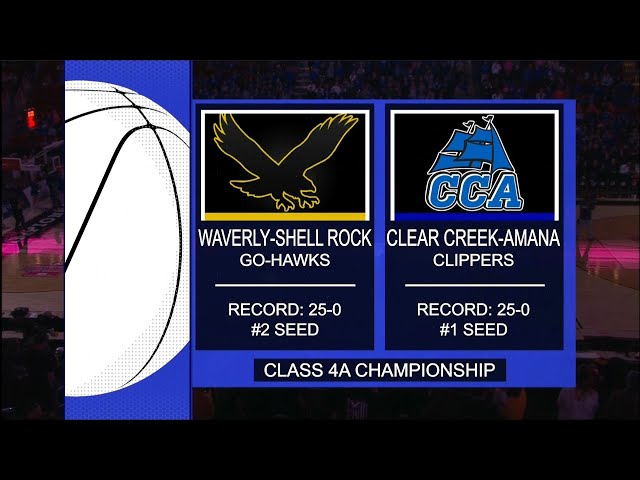 Class 4A - Clear Creek Amana Clippers vs. Waverly-Shell Rock Go-Hawks