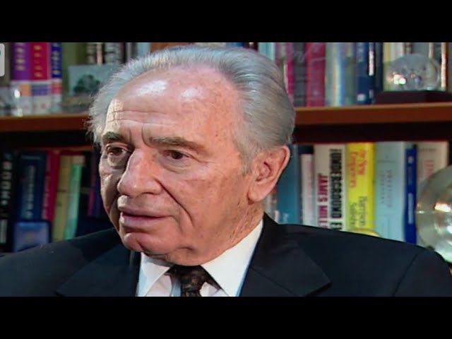 Israels Ex-Präsident Schimon Peres zu seinem Friedensnobelpreis (dbate)