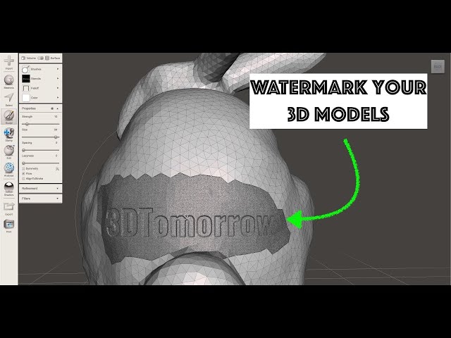 Add a Watermark / Text to your 3D Model ready for 3D printing #MeshMixer #Printing #Tutorial