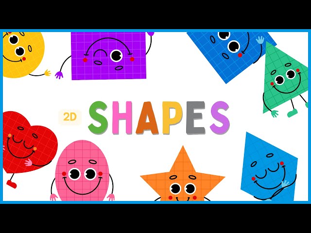 Learn 2D Shapes like Circle, Triangle, Star and more | Educational Videos for Kids | Shapes Song