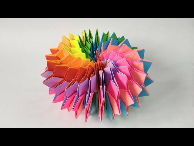 Origami COLORED FIREWORKS by Yuri Shumakov | Paper antistress