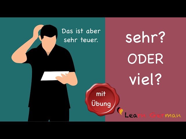 Learn German | Common Mistakes in German | sehr oder viel | A1 | A2
