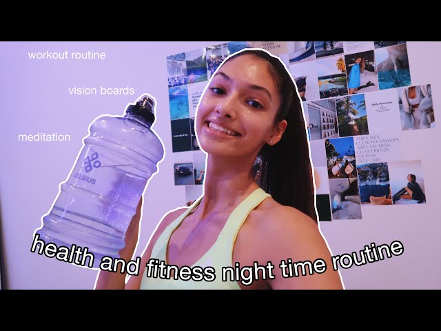 Realistic Healthy Night Time Routine | workout, vision boards, mindfulness