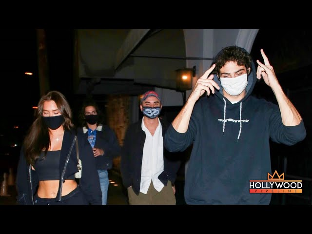 "The Perfect Date" Noah Centineo and Stassie Leaving Dinner in Los Angeles