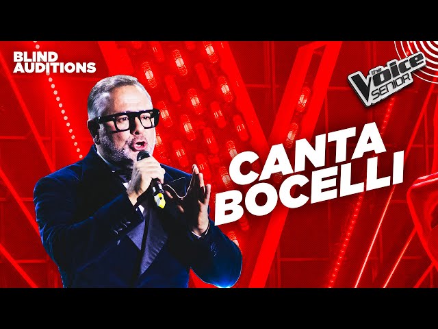 Il tenore Luca canta Andrea Bocelli a The Voice Senior 4 | Blind Auditions