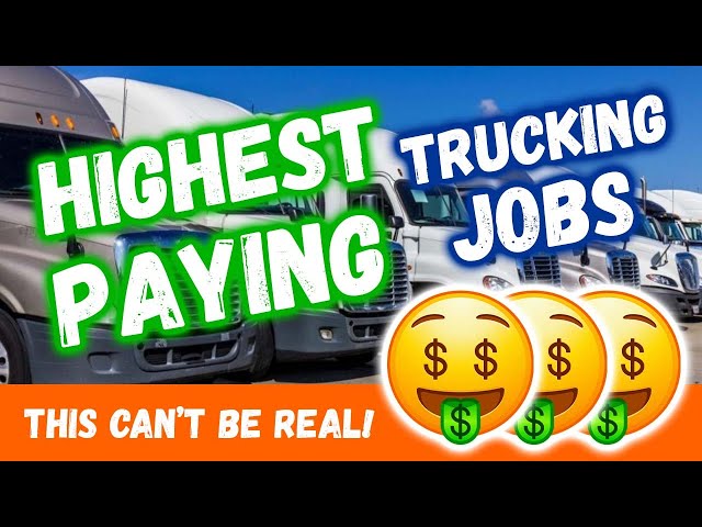 I Found the HIGHEST Paying Trucking Jobs! (SCAMS Recruiters Put in Trucking Job Postings)