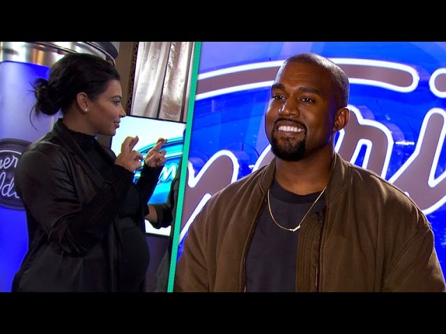 Kim Kardashian Nervously Watches Kanye West Audition for 'American Idol' -- And He Nails It!