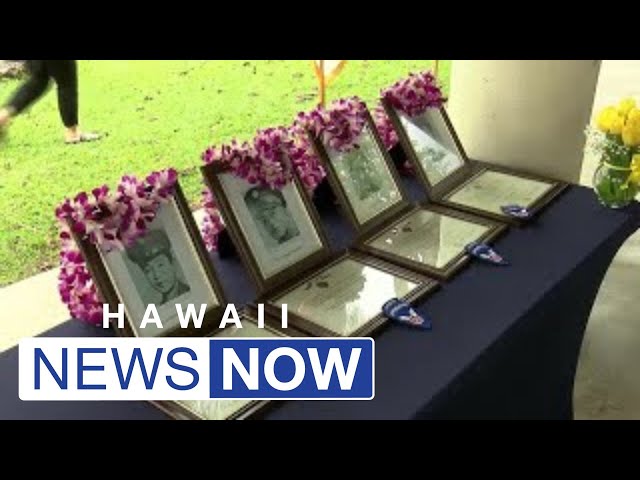 Nearly 8 decades later, 5 Hawaii soldiers killed in WWII honored with Purple Heart