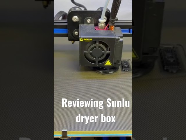 Testing and reviewing Sunlu dryer box for filament for 3-D printing.