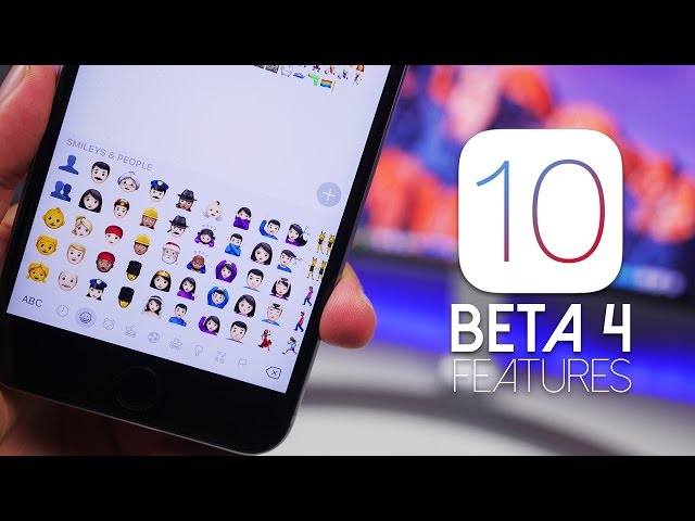 iOS 10: What's New In Beta 4 (100+ NEW EMOJIS)