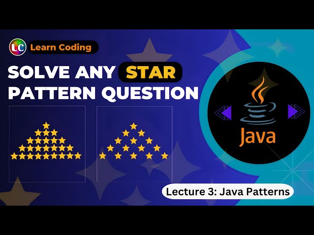 Java program to print star pattern | Learn Coding