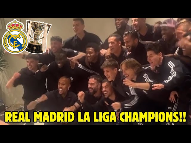 Real Madrid Players Crazy Celebrations After Winning La Liga 2024