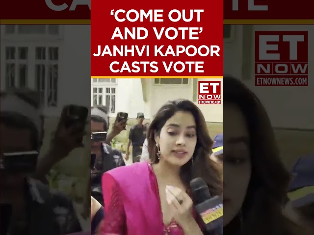 Janhvi Kapoor Urges People To Come Out And Vote | Lok Sabha Election 2024 | #shorts #janhvikapoor