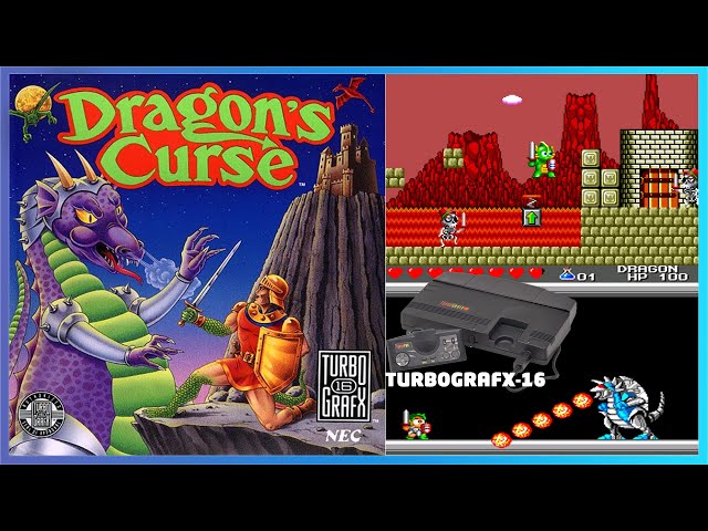 Dragon's Curse - TurboGrafx-16 (PC Engine) gameplay on Mister FPGA