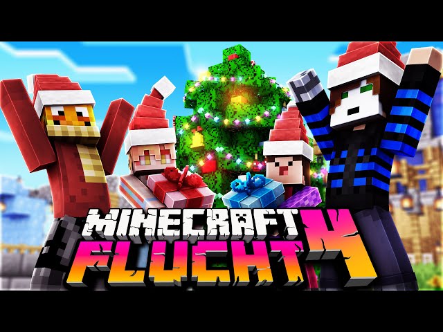 4 YouTuber bauen einen Minecraft Weihnachtsbaum! ☆ Minecraft: Flucht 4 #35