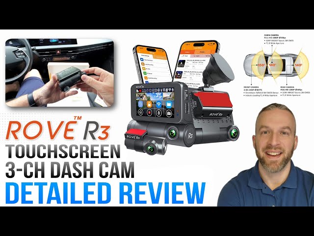 Rove R3 Touchscreen 3-Channel Dash Cam Unboxing & Detailed Review