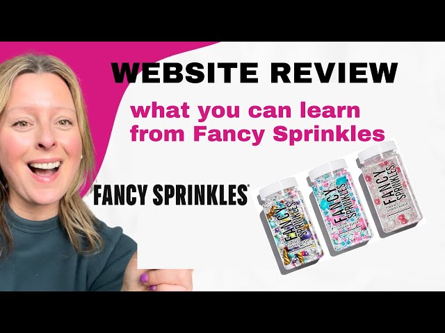 Fancy Sprinkles Website {what I would change about this CPG brand's website}