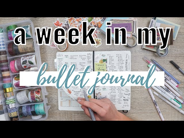 a WEEK in my bullet journal | plan with me for beginners!
