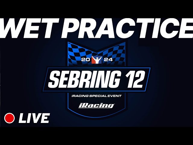 Community Sebring 12h Practice Racing in the Wet | 90 Min Races - no password | iRacing Live