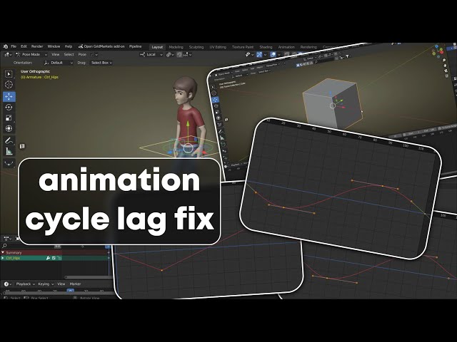 How to create seamless loop animation for object or character in blender.
