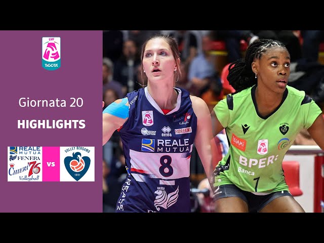 Chieri - Bergamo | Highlights | 20^ Giornata Campionato 23/24 | Lega Volley Femminile