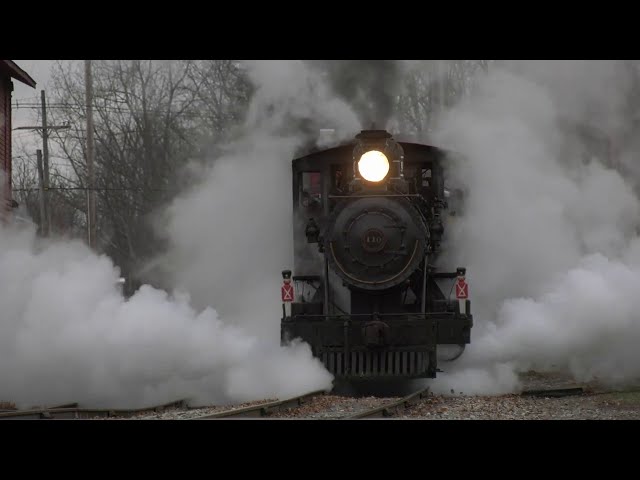 Santa on the Little River Railroad Christmas Steam Train LRR 110