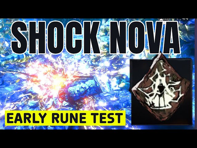 Testing out 'SHOCK NOVA' Rune (from Crucible chest) | No Rest for the Wicked