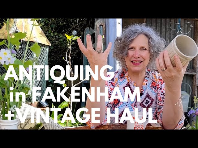 Antiquing in Fakenham and sharing my recent vintage haul #antiquingvlog