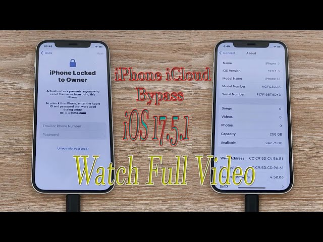 iPhone 12 iCloud Activation Bypass !! iOS 17.5.1 !! Support iPhone 5S To 14pro Max !! New 2024