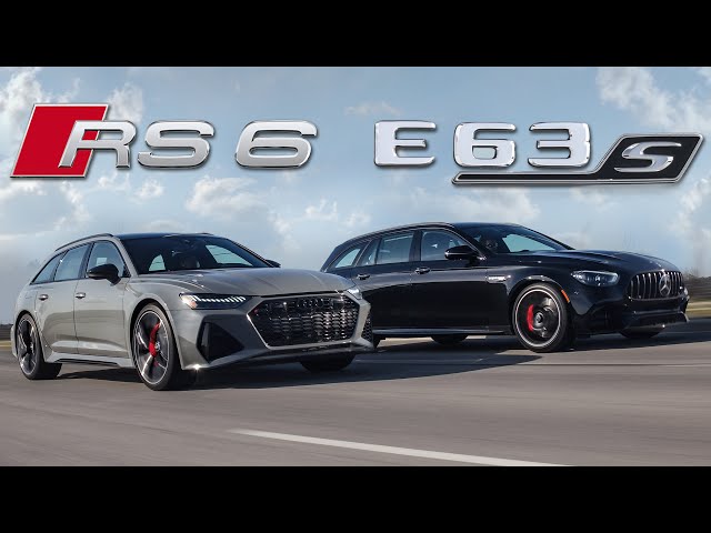 MONSTERS! 2021 Audi RS6 Avant vs Mercedes-AMG E63S Wagon Review
